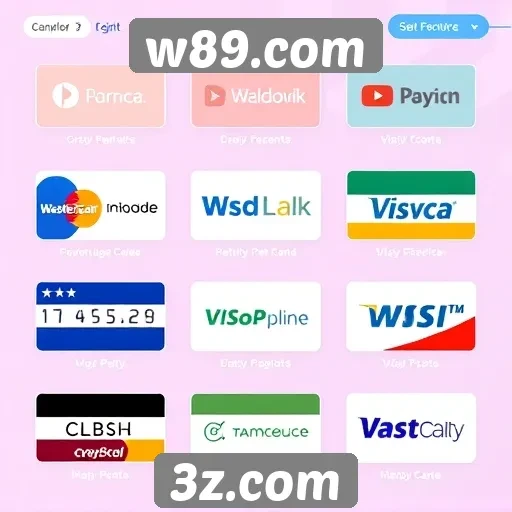 Variabilidade de métodos de pagamento em w89.com